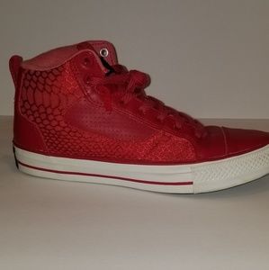CONVERSE red Men High top Sneakers Shoes size 10